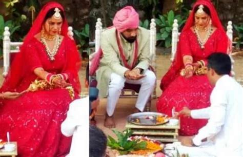 actress mona singh marriage photo gets viral she wears red lehenga रेड लहंगे में मोना सिंह ने