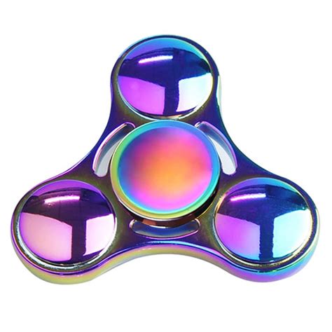 finger spinner fidget toys alloy fidget hand spinners rainbow best stress reducer relieves