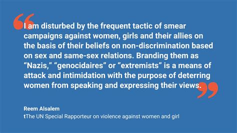 Sex Matters On Twitter Statement From Unsrvaw Threats And Intimidation Against Women