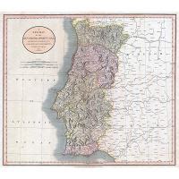 Large Map Of Portugal With Relief Roads And Cities Portugal Europe