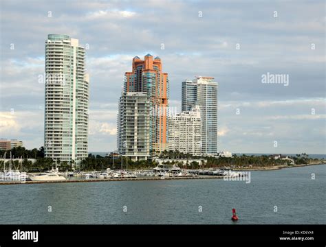 Luxury Waterfront Real Estate In Miami Beach Florida Stock Photo Alamy