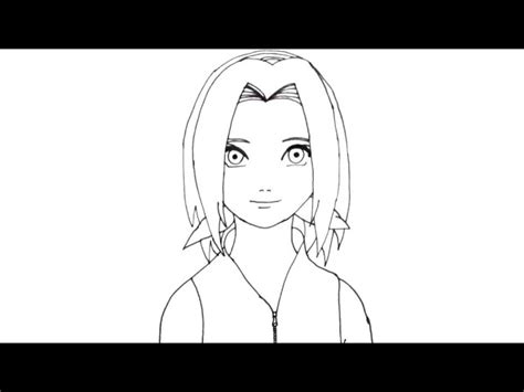 How To Draw Sakura From Naruto Step By Step رسم ساكورا من أنمى ناروتو