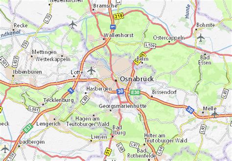 * klicken sie auf eine karte und ziehen sie diese in die gewünschte. Karte, Stadtplan Osnabrück - ViaMichelin