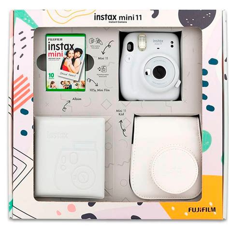 Фотокамера fujifilm instax mini 11 ice white bundle box в Алматы цены купить в интернет