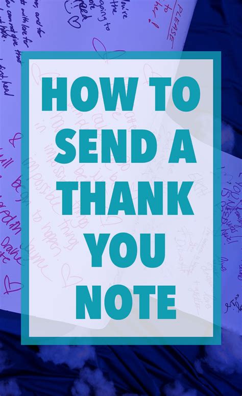 How To Send A Thank You Note The Joy Of Receiving Thank Yous Artofit