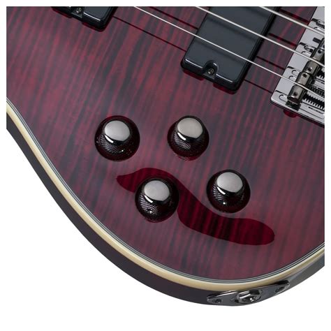 Schecter Omen Extreme 4 Left Handed Bass Guitar Black Cherry At Gear4music