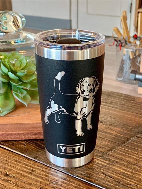 Laser Engraved Authentic Yeti Tumbler Beagle Yeti Tumbler Yeti
