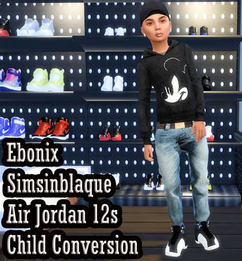 Ebonix Simsinblaque Child Nikes And Jordans Sims 4 Children Sims 4