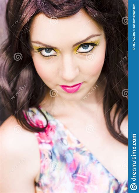 Face Of Make Up Model Stock Image Image Of Glancing 269732303