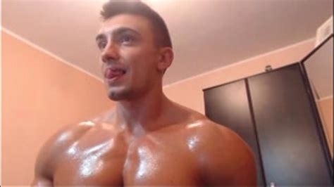 Bulgarian Bodybuilder Oiled Himself