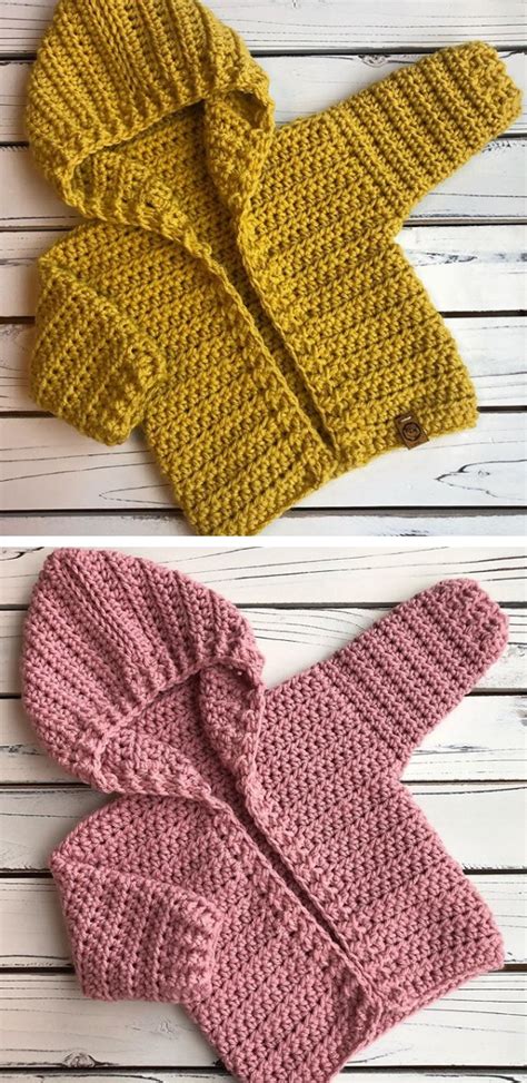 Crochet Baby Hoodie Tutorials And More