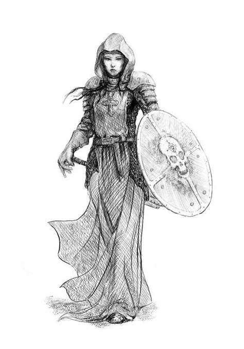 cleric of myrkul fantasy character art rpg character fantasy characters female characters