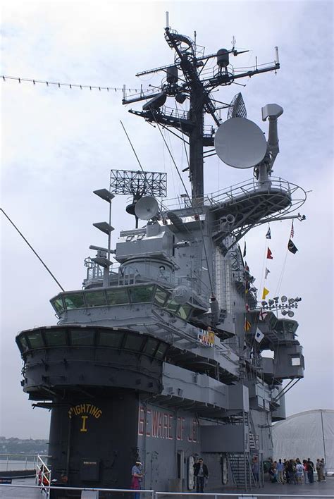 Bridge Of Uss Intrepid Aircraft Carrier Photograph By Mark Williamson