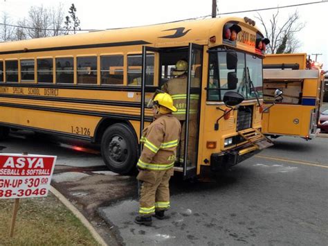 School Bus Catches Fire None Hurt The Arkansas Democrat Gazette