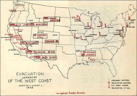 Eventually the government allowed internees to leave the concentration camps if they enlisted in the u.s. Japanese Internment Camp Locations | ... Courtesy of Ms. A. Iwata, Japanese American National ...