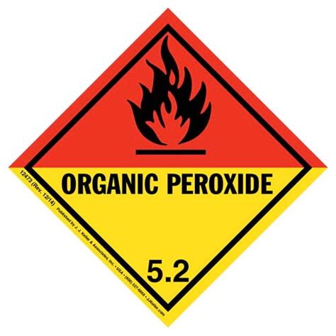 Class 5 Organic Peroxide Labels