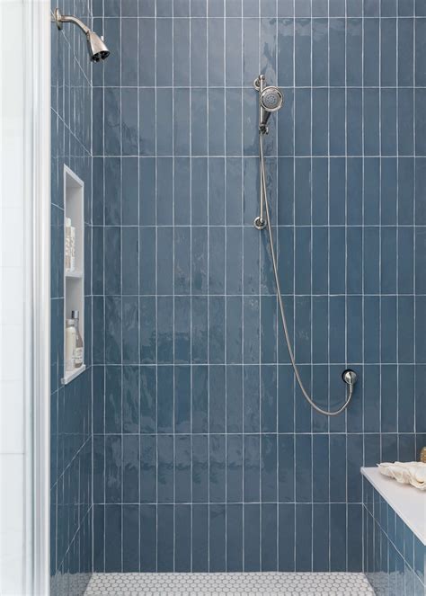 Project Reveal A Fresh Bright Blue And White Bathroom Remodel — Designed