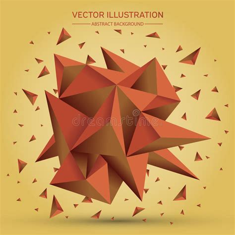 Vector 3d Geometric Polygon Line Triangle Pattern Shape For