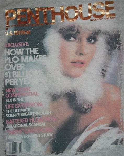 Vintage Penthouse Magazine November 1986 Uscopy Penthouses Magazine Shirts Grey Short