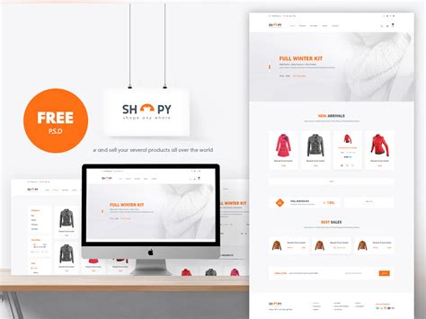 Ecommerce Psd Template Free Download Printable Templates
