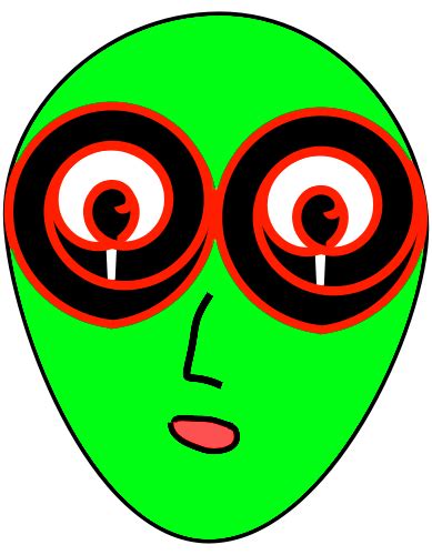 Alien Head Color Cartoonaliensaliencartoons3alien