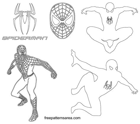Spider-Man Logo Symbol and Silhouette Vectors