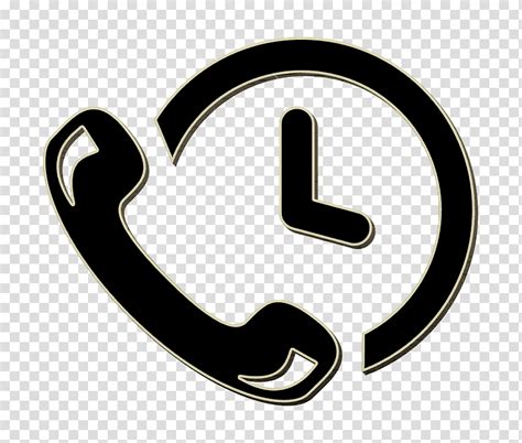 Call Icon Tools And Utensils Icon Phone Auricular And A Clock Icon