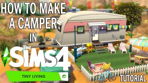Sims 4 Tutorial How To Make A Camper Nocc Youtube