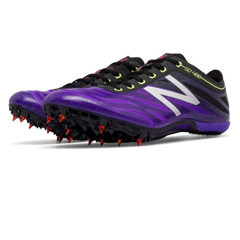 New Balance Wsd400v3 Womens Purple Black Athletic Sprint Spikes Shoes B
