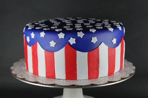Usa Flag Cake Xoxoxo