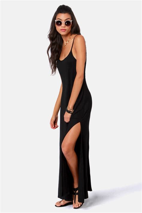 Sexy Black Dress Maxi Dress 4600