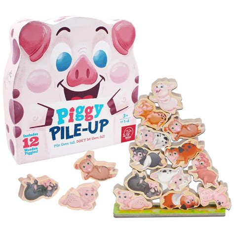 Roo Games Piggy Pile Up Fast Paced Stacking And Balancing Game For