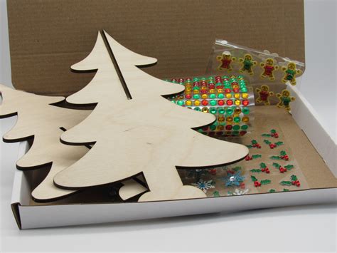 Make Your Own Christmas Tree Plywood Craft Kit Christmas Etsy Uk