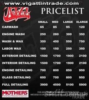 Gp mobile car wash & detail can clean your car headlights for a very affordable price. Auto detailing pricelist - Vigattin Trade