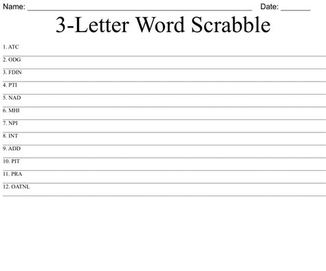 3 Letter Word Scrabble Word Scramble Wordmint