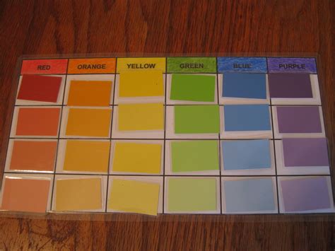Lilliput Station Color Sorting With Paint Sample Cards Free Printable
