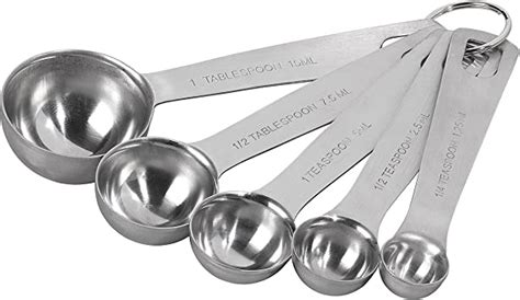 Tala A10550 Stainless Steel Measuring Spoons 5 Piece Set For Measuring