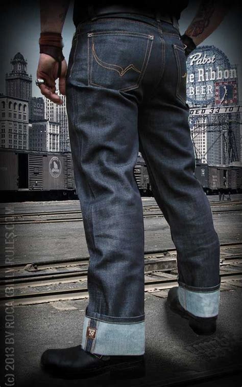 Rumble59 Jeans Raw Denim Rockabilly Denim 50s Style Rugged Style