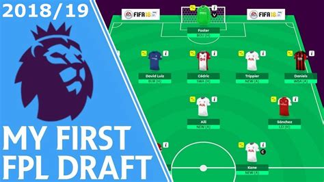 Check spelling or type a new query. My First #FPL 18/19 Draft! | Fantasy Premier League - YouTube