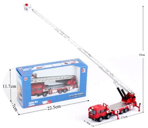 150 Ladder Fire Engine Truck Heavy Die Cast Model Kdw625012w