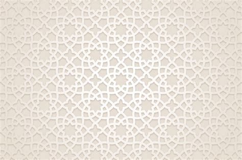 Flat Arabic Pattern Background Free Vector