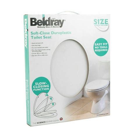 Beldray Duroplast White Easy Fit Soft Close Toilet Seat