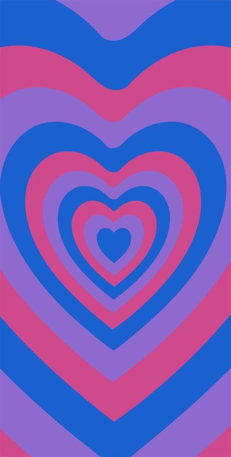 Y2k bisexual pride flag powerpuff girls hearts | Seni buku, Latar