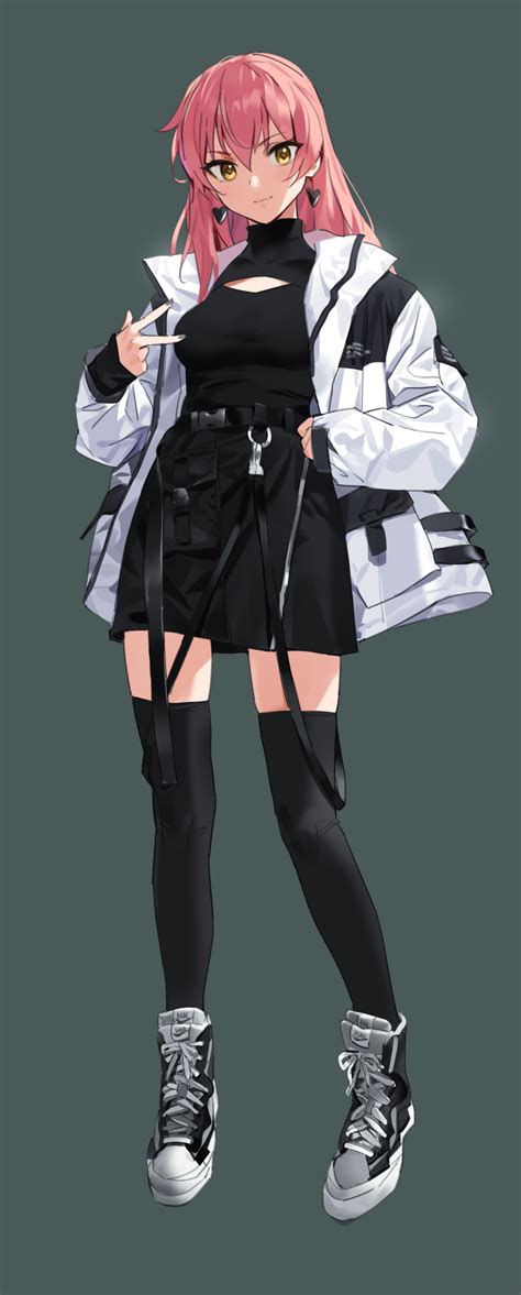 Anime Girl Trench Coat
