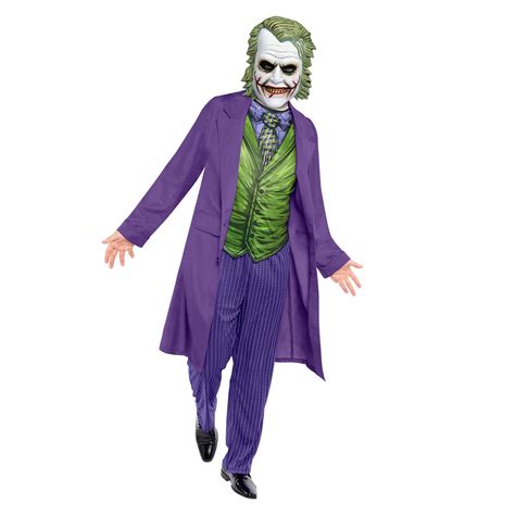 Adults Movie Joker Fancy Dress Costume Halloween Mens Dark Knight