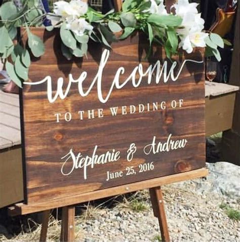 Welcome To Our Wedding Sign Wedding Decoration Wedding