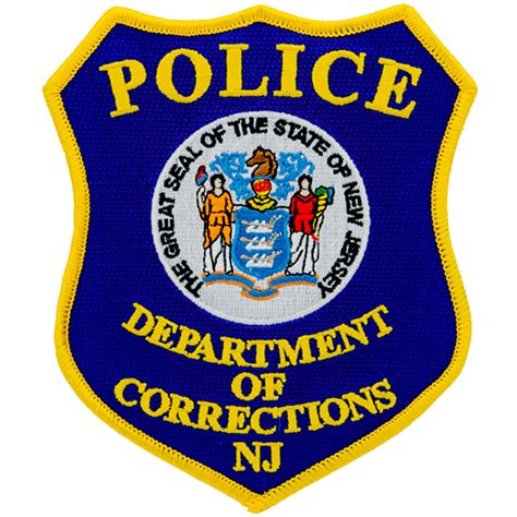 Nj New Jersey State Department Of Corrections Patch Police