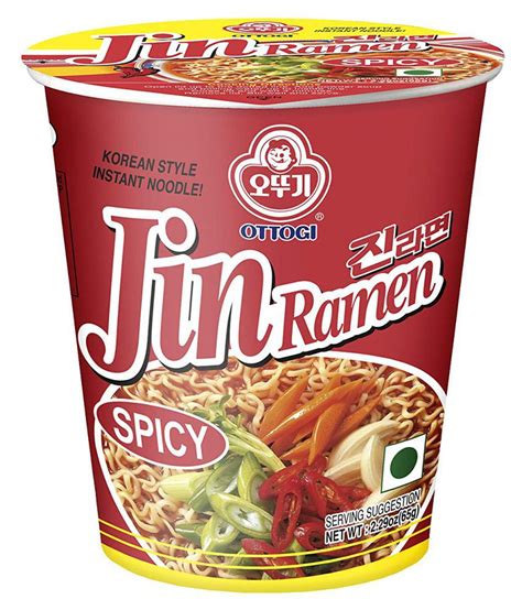 Jin Ramen Spicy Maida Cup Noodles 65 Gm Pack Of 12 Buy Jin Ramen Spicy