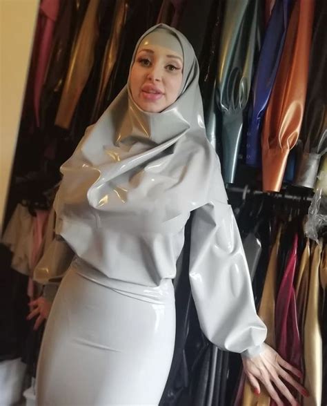 Miss Fetilicious Hijab Latexstyle Latex Fashion Fashion Wear Mode
