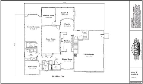 (+13) 2 Bedroom 2 Bath Ranch Floor Plans Pleasent Design Photo Gallery